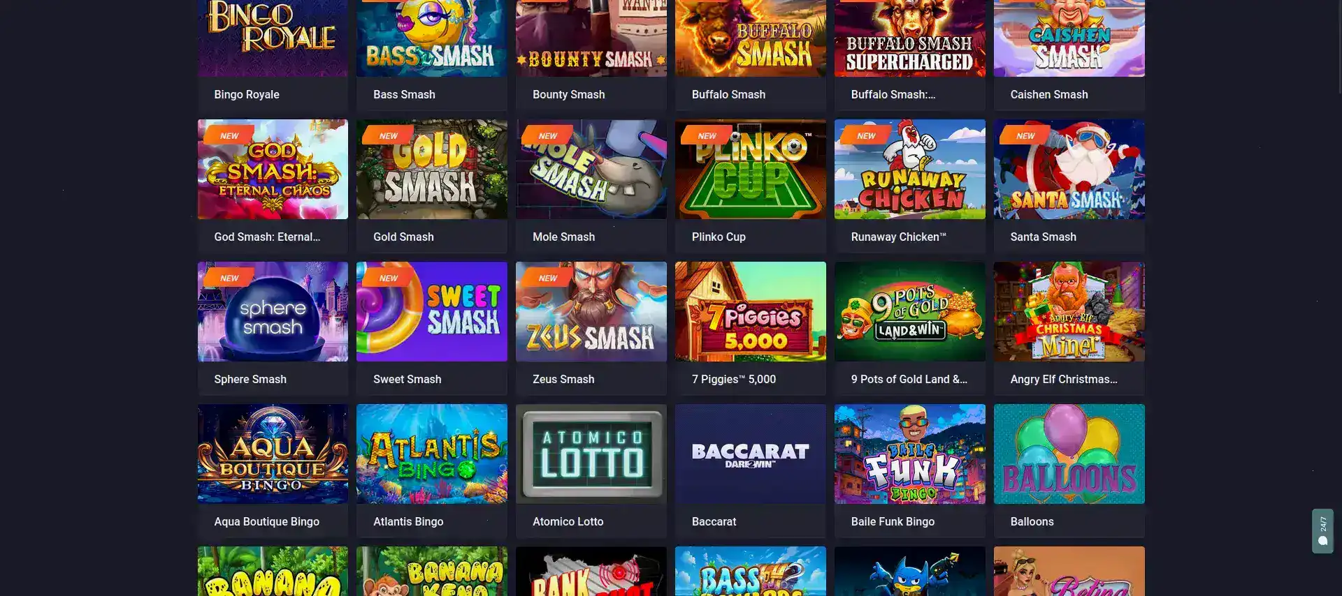 Игровой интерфейс казино Гусар